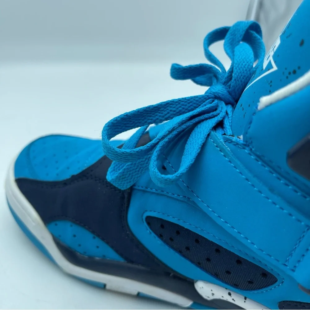 Patrick Ewing Shoes 10.5 Blue White Rogue Lace Up Athletic High Tops - Picture 13 of 13